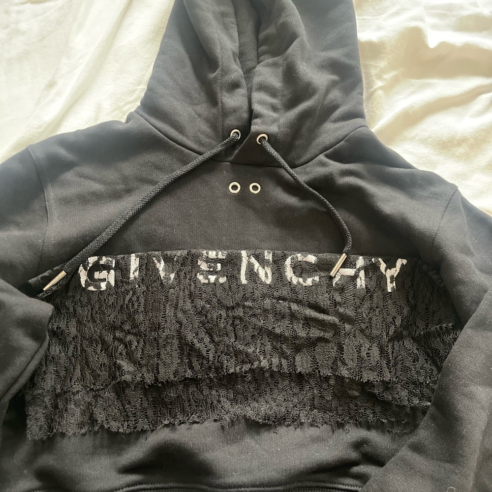 Givenchy Black Logo Patch Hoodie